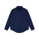 2026 New Men's Long Sleeve Casual Shirt Double Chest Pocket Button Up Soft Loose Linen Comfy Daily Work Street Outdoor Wear Tops