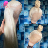 38 Inches 220 Density 360 Lace Frontal Wigs Straight Lace Frontal Wig
