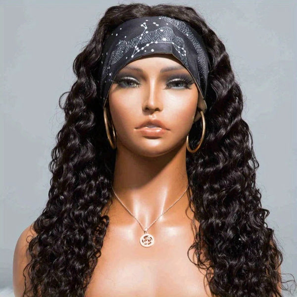 Human Hair 200% Density Headband Wig Human Hair Wigs Wear and Go