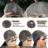 Loose Deep 13x6 Lace Front Human Hair Wig 30 40 Inches Brazilian Water