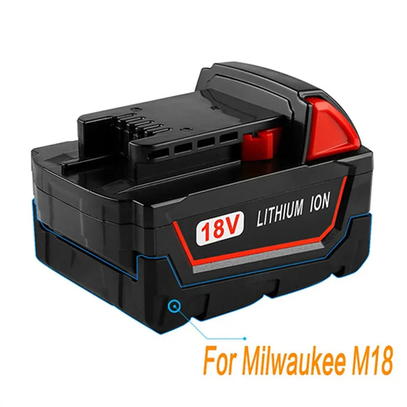 for Milwaukee M18 18V cordless tool battery for M18B5 XC lithium-ion batteries 48-11-1815 2604-20 48-11-1850 48-11-1860 etc.