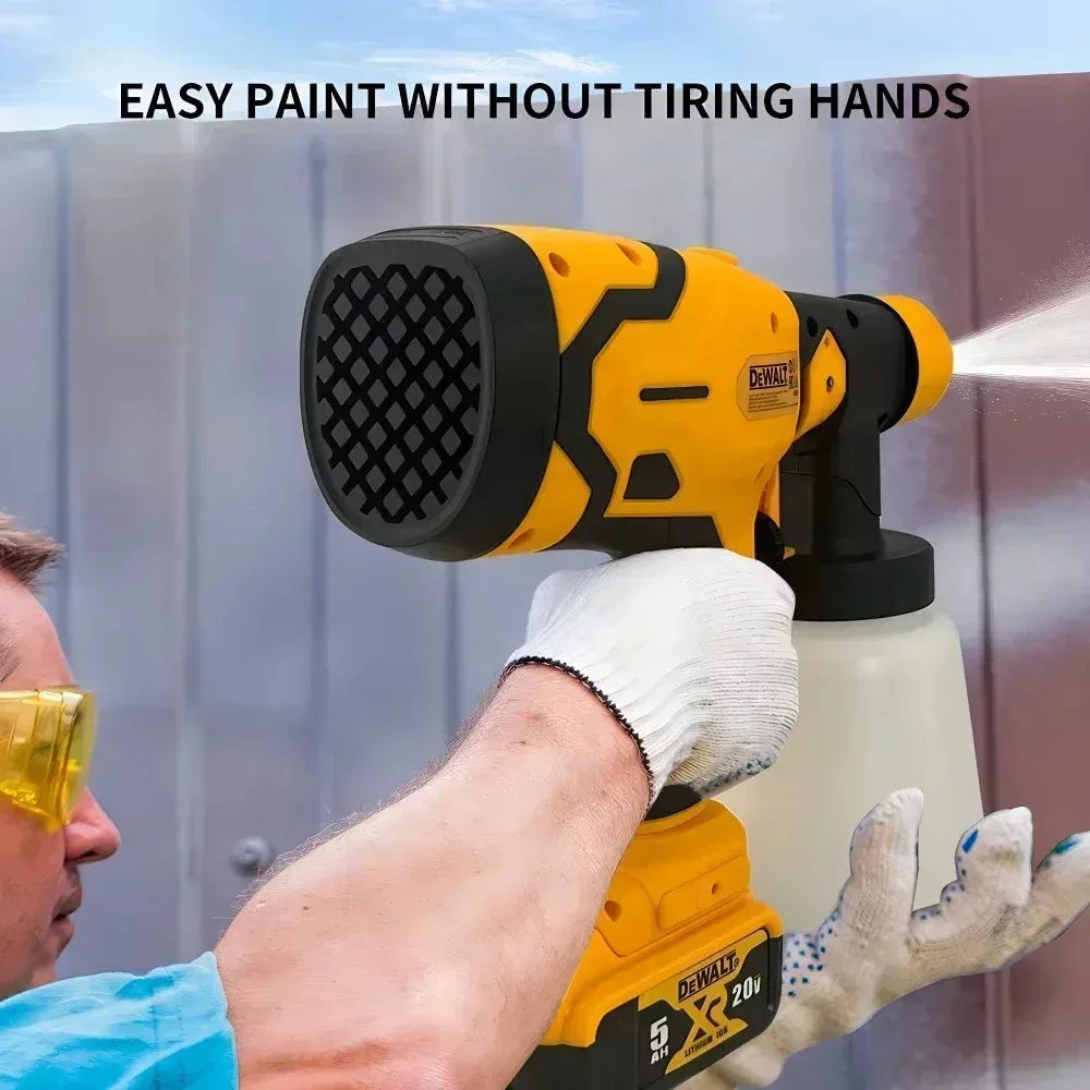 Dewalt 800ML Cordless Electric Spray Gun Portable Paint Sprayer High Power Auto Furniture Coating Airbrush For Dewalt Battery