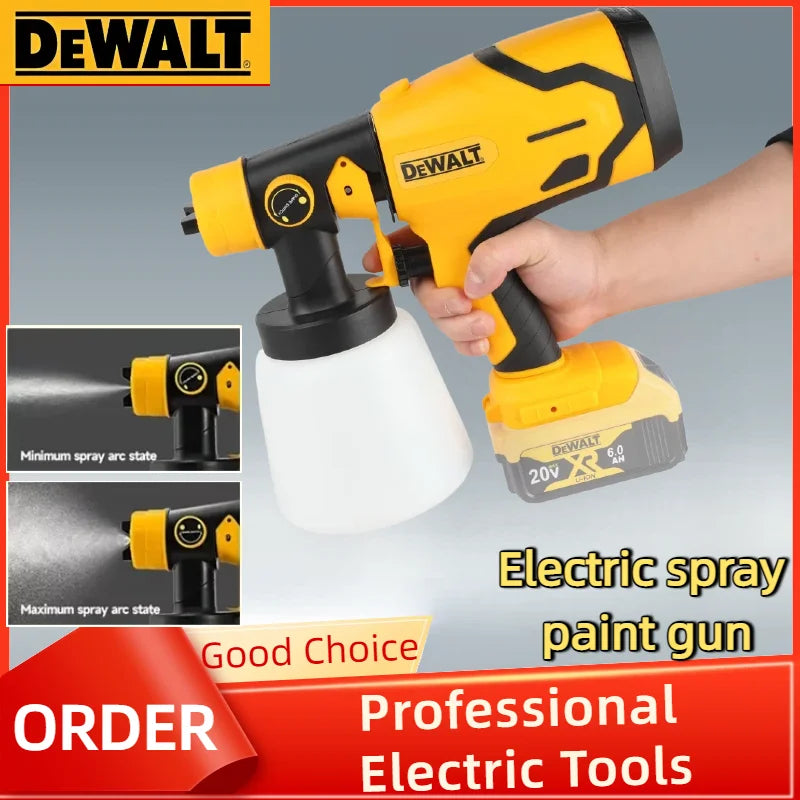 DEWALT Cordless Paint Sprayer, 800ML High Power Electric Spray Gun for Automotive Furniture & Metal Coating
