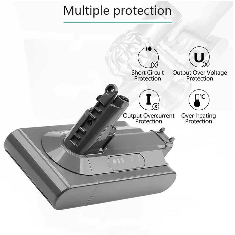 for Dyson Battery V10 SV12 6800mAh 100Wh Replacement battery for Dyson V10 Absolute Fluffy cyclone SV12