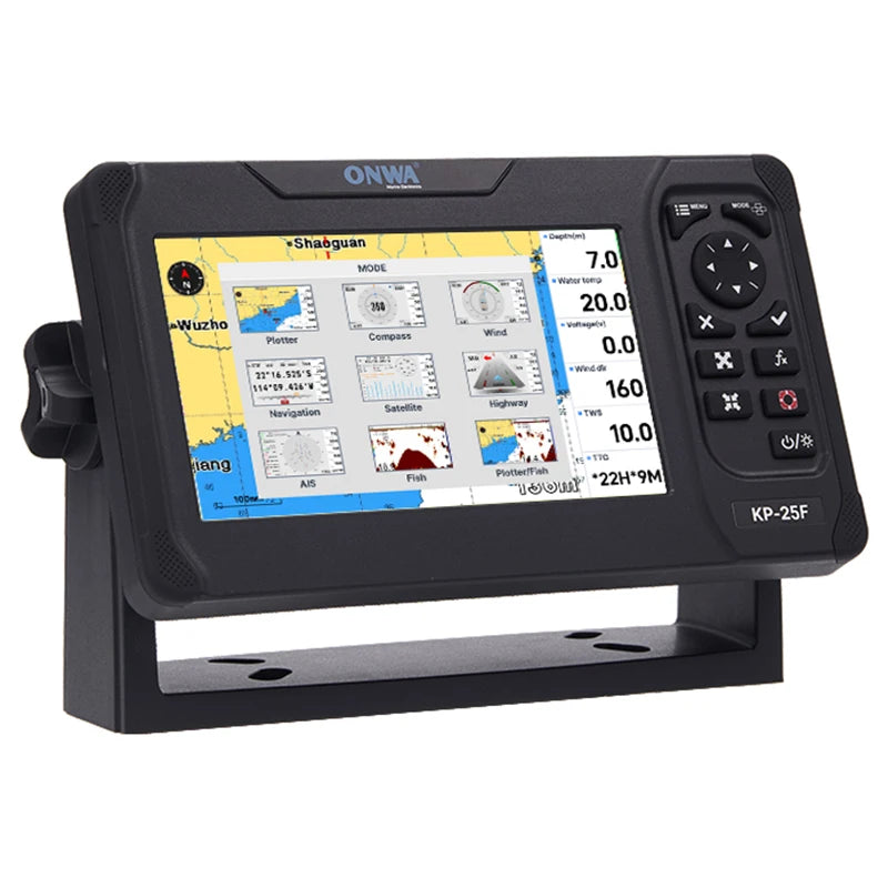ONWA KP-25F 5 Inch GPS Chart Plotter Fish Finder Navigator with Echo Sounder/Depth Sounder Marine China