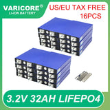 16pcs 3.2v 102Ah 105Ah 100ah Lifepo4 Grade A Battery Lithium Iron Phosphate for 12v Campers Golf Cart Off-Road Solar Wind Yacht