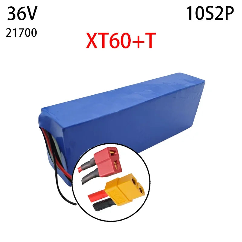 10S2P 36V 30Ah Suitable for Motorcycle Electric Bicycle 21700 5C Rechargeable Lithium Battery Pack, Suitable for Scooter BMS