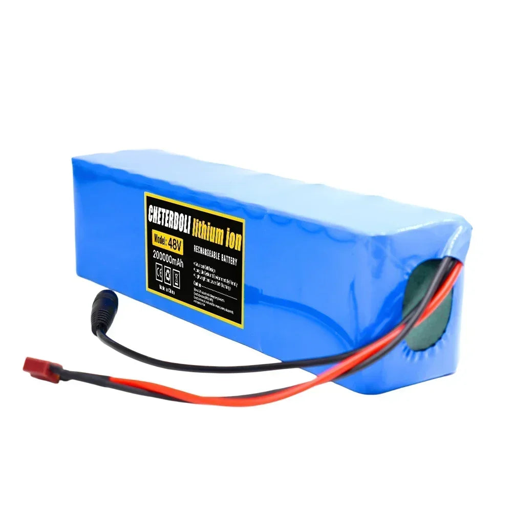 13S3P 20Ah Lithium-ion Battery Pack 48V 20000mAh with 250W 350W 500W 750W 1000W BMS for 54.6V E-bike Electric Bicycle Scooter