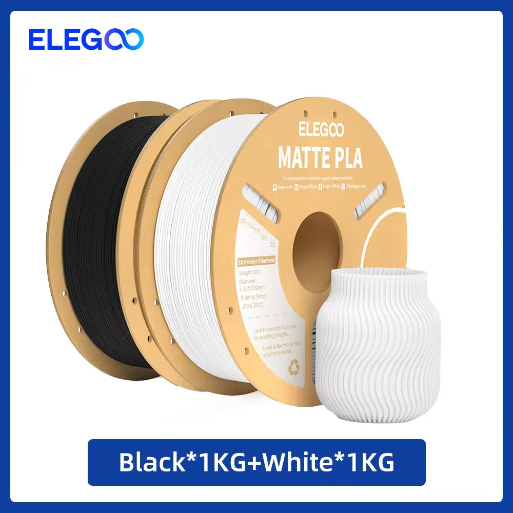 ELEGOO Multiple-Color Matte PLA Filament 1.75mm 2KG/4KG/5KG/10KG For EU US