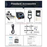 2200W ATC Spindle CNC 6040 Square Rail Metal Engraving Carving Machine PCB Milling Drilling Machine With Automatic Tool Change