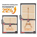 AlgoLaser Alpha MK2 20W 400x850mm Area CNC Laser Engraver Cutter With Screen Table Woodworking Tool Engraving Cutting Machine