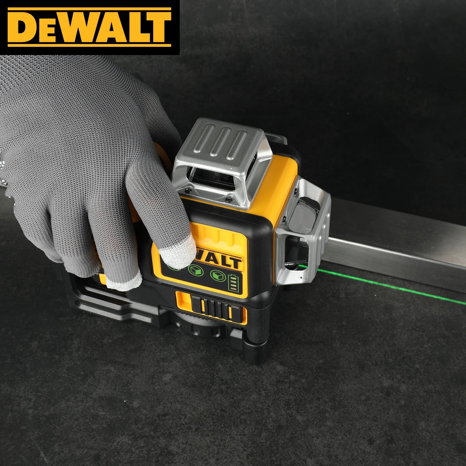 Dewalt DW089LG 12 - Line Laser Level: 3 - Side, 360 - Degree Vertical &