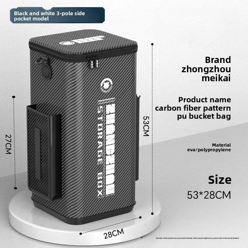 Happy Travel Portable Fishing Tackle Bag Fishing Bucket Thickened Live Fish Luya Box for Wild Fishing