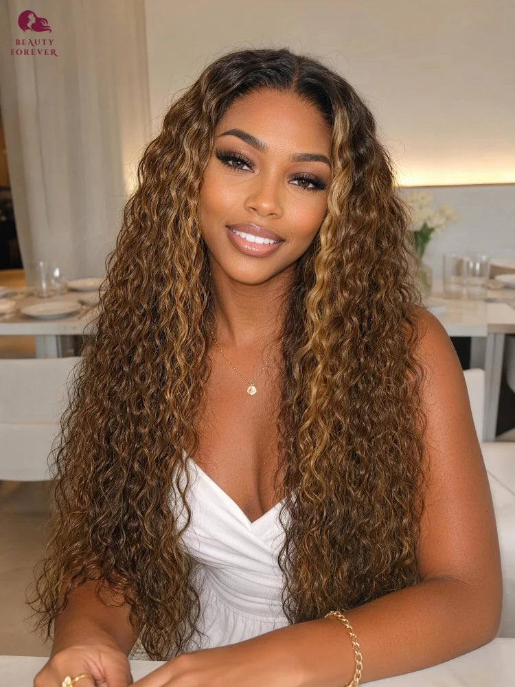Beautyforever 3D Body Wave 13x4 7x5 Bye KNOTS Glueless Wig Human Hair Ready to Wear Drawstring Human Hair Wig Fits All Size Head