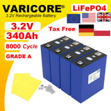 4pcs VariCore 3.2V 360Ah 340Ah 100AH 20Ah 15Ah LiFePO4 Cells Lithium-Iron Phosphate for 4S 12V 24V 48V EV Golf Cart Power Tools