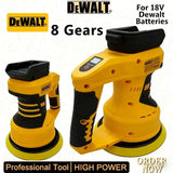Dewalt Cordless Car Polisher Adjustable Auto 8 Gears  Electric Waxing Sanding Sealing Glaze Tool Rechargeable For Dewalt Battery