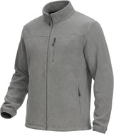 Pioneer Camp Fleece Jacket Men Full Zip Polar Lightweight Windproof Casual Soft Warm Outwear Outdoor Coat with Chest Pocket
