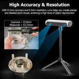 Lynx 3D Scanner Premium Kit, Up to 0.1MM Accuracy, Free 3D Scanning Softwarwe,  Portable 3D Scanner (Premium Version)