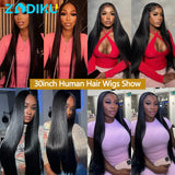 13x6 Ear To Ear HD Transparent Lace Front Wig 12-30inch Silky Straight