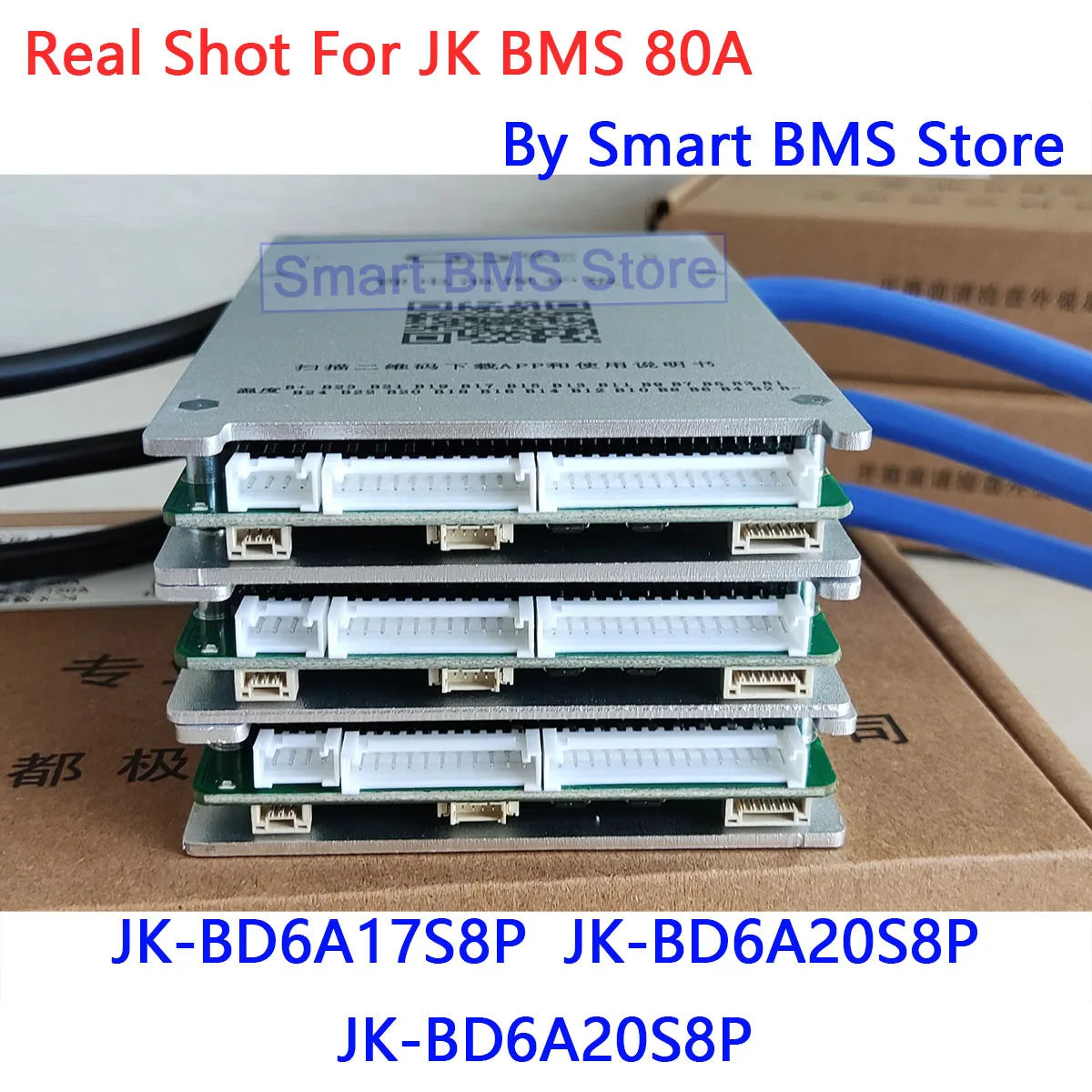 Jikong JK BMS 40A 60A 80a 200a Active Balance BD6A17S8P BD6A20S8P BD6A24S8P 8s 13s 17s 20s 24s Smart JK Bms Bt RS485 Connector