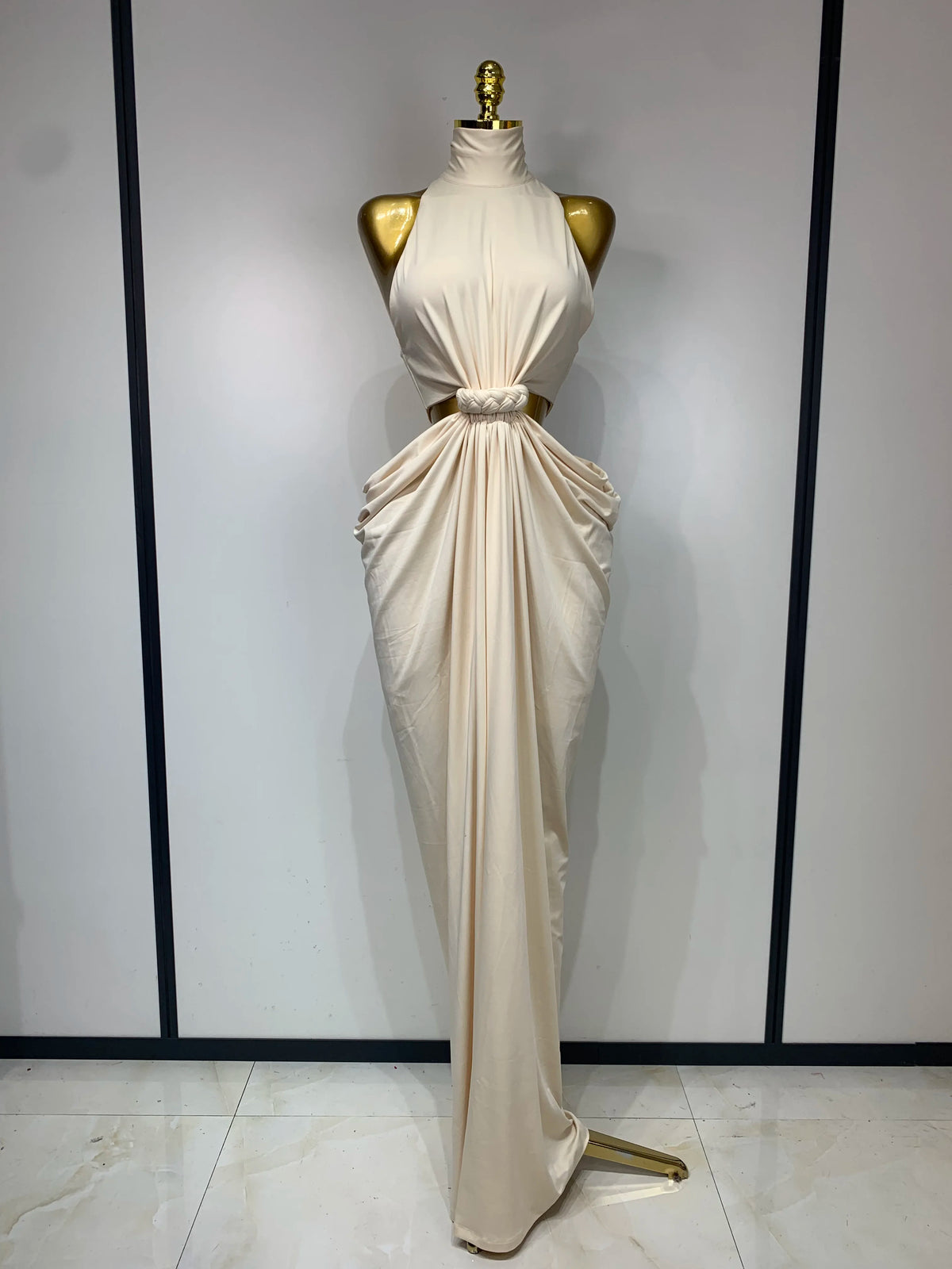 Women Sleeveless Sexy Cut Out Maxi Long Bodycon Dresses Luxury Birthday Evening Party Celebrity Elegant Wedding Guest Dress