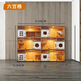 Cat cage villa solid wood household  display cabinet custom  cabinet  house pet store foster breeding three-layer  h