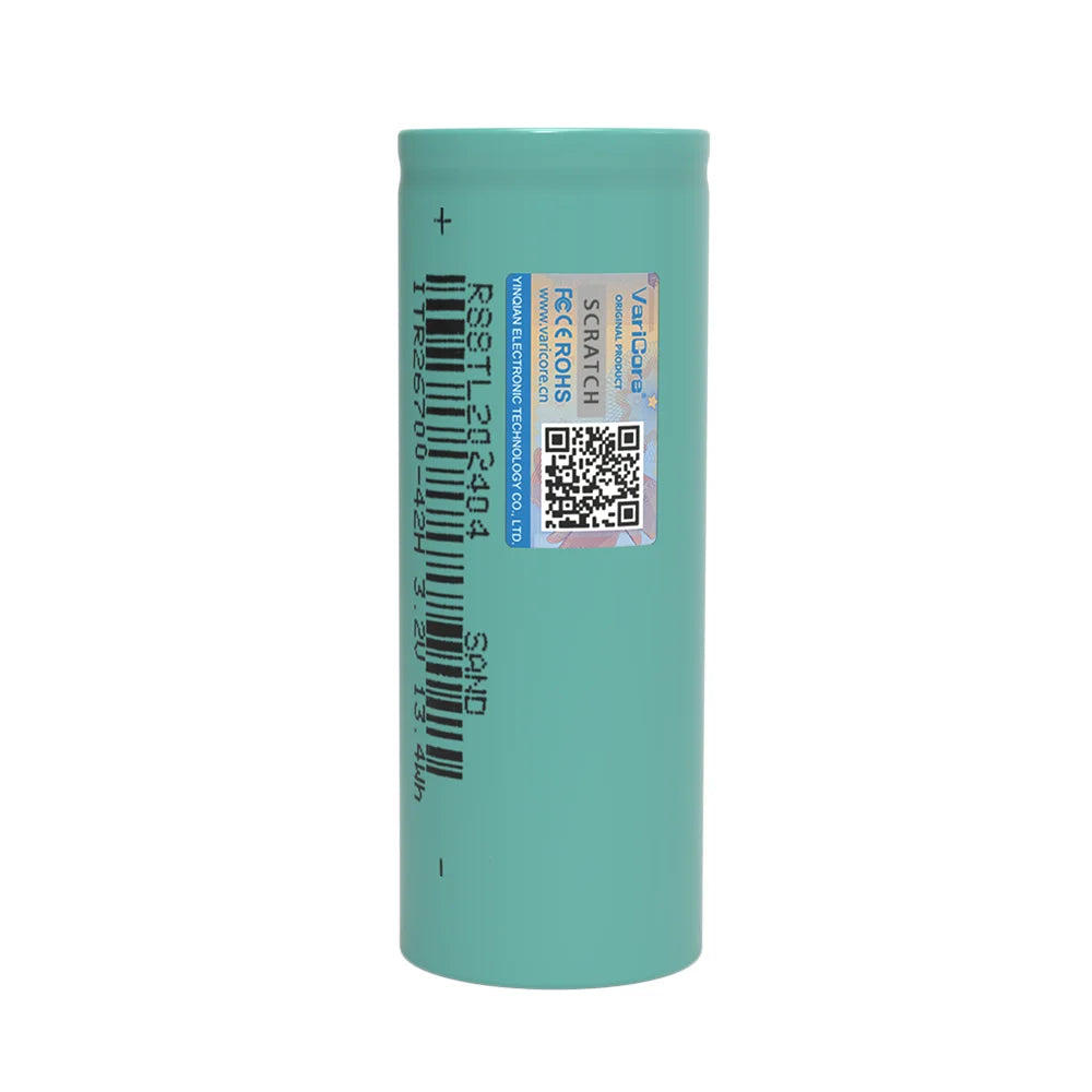 VariCore 3.2V 26700 4000mAh LiFePO4 Rechargeable Battery 3C Discharge DIY 24V 36V 48V Electric Tricycle Batteries Pack Grade A