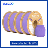 ELEGOO Multiple-Color Matte PLA Filament 1.75mm 2KG/4KG/5KG/10KG For EU US