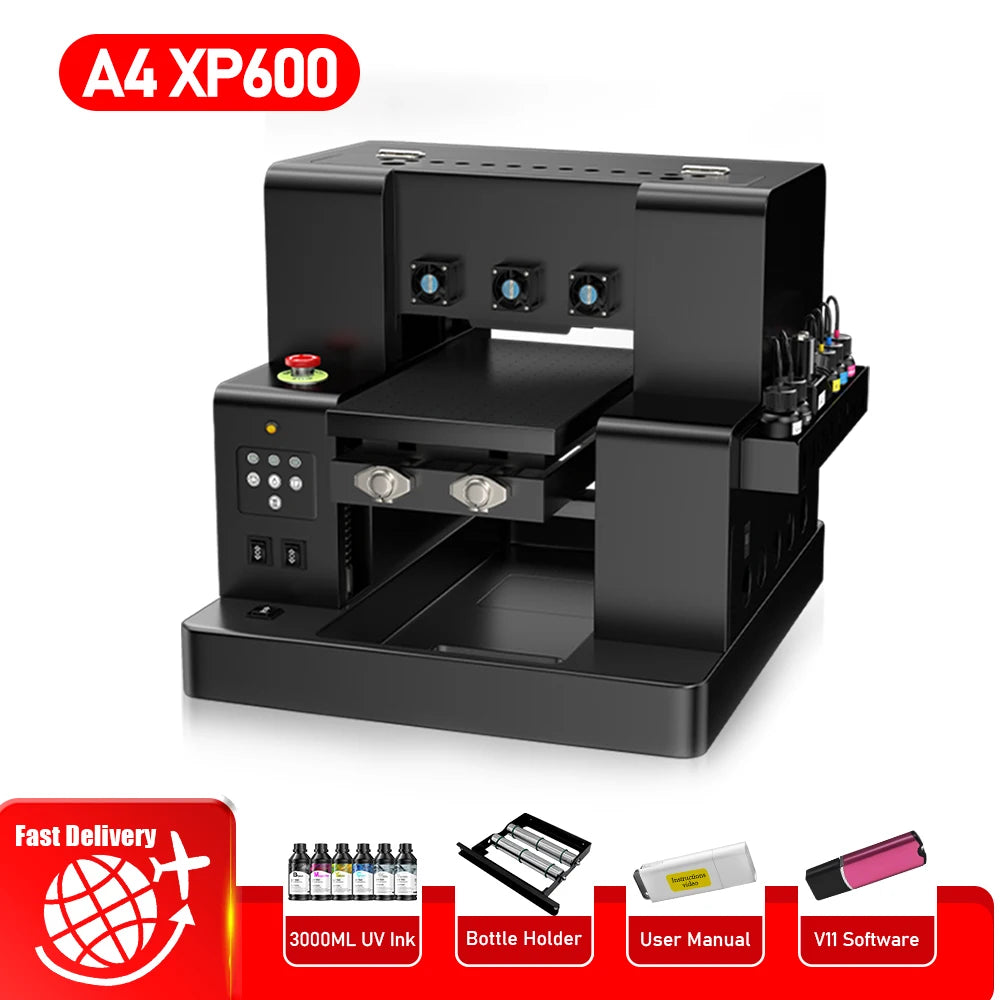 A4 UV Printer UV DTF Impresora A4 For Epson XP600 L805 UV DTF Transfer Film Printing Machine For Phone case Glass Acrylic Print