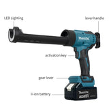 Makita  18V Battery Electric Glass Caulking Gun LED 6 Speed Cordless Silicone Gun Multifunctional DIY Repair Tool