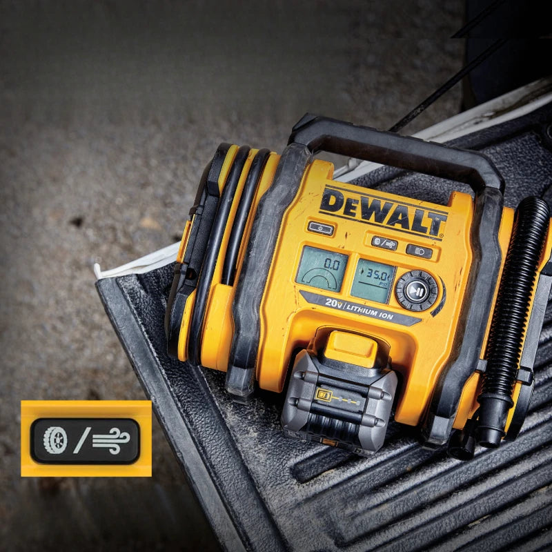 DEWALT DCC020IB 20V MAX Cordless Air Inflator 160PSI Portable Tire Pump Bare Tool