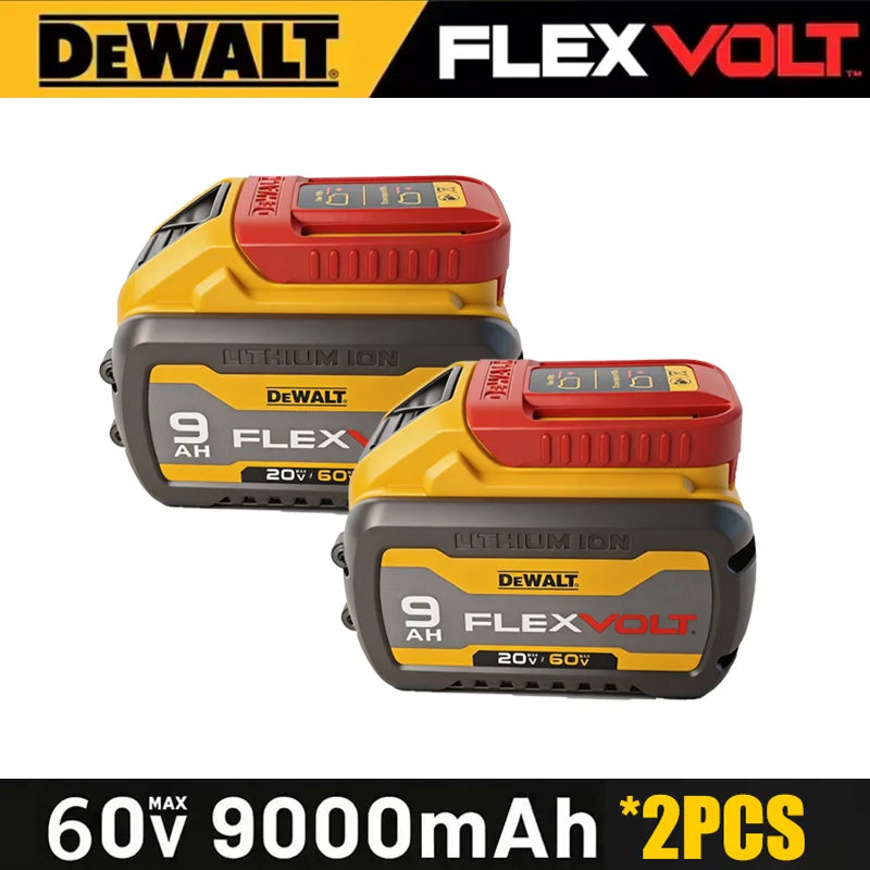 100% DEWALT Battery 60V/20V 9Ah Li-Ion Battery DCB609 Dewalt FLEXVOLT Technology Strong And Long-Lasting Power With BMS Warranty