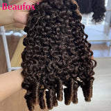 Beaufox Burmese Curly Bundles Human Hair Raw Virgin Curly Hair Bundles Water Wave Human Hair Bundle Spiral Curls Double Weft