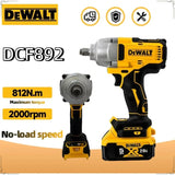 DeWalt DCF892 Brushless Electric Wrench 1/2Inch High Torque 3 Speed Impact Driver Auto Repair For 18V-20V Battery Power Tools