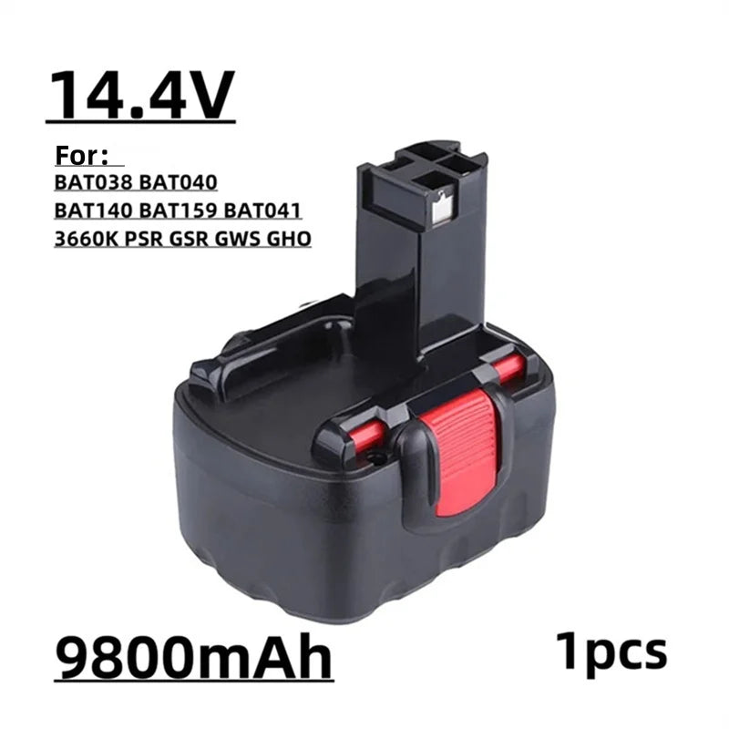 For BOSCH 14.4V Power Tool Battery for BAT038, BAT040, BAT140, PSR 14.4VE-2, GSR 14.4V, GDS, 35614, BAT041 Replacement battery