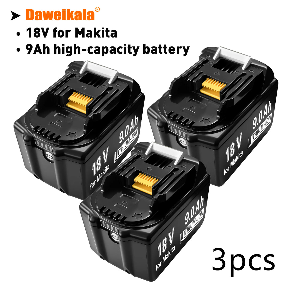 For Makita Original 18V 9Ah Li-Ion Rechargeable Battery 18v drill Replacement Batteries BL1850 BL1860B BL1830 BL1840 New