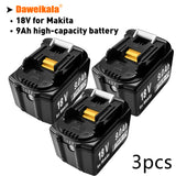 For Makita Original 18V 9Ah Li-Ion Rechargeable Battery 18v drill Replacement Batteries BL1850 BL1860B BL1830 BL1840 New