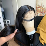 250 Density 100% Human Hair Bone Straight 40 42 Inch 360 Lace Front Wig 13x4 13x6 HD Lace Frontal Wigs Brazilian Black