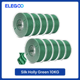 ELEGOO 5KG/10KG 1.75mm Silk PLA Filament,3D Printer Filament 1kg Gold Silver Fits for Most FDM 3D Printers