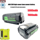40V 36V 5AH 7AH high-power lithium battery,Ryobi G-MAX RY40200 Snow blower, chainsaw lawn mower battery OP4026 , RY40430,OP4050A