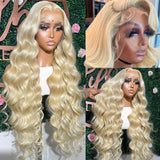 613 13x6 Lace Front Wig Human Hair Body Wave Blonde Lace Frontal Wigs