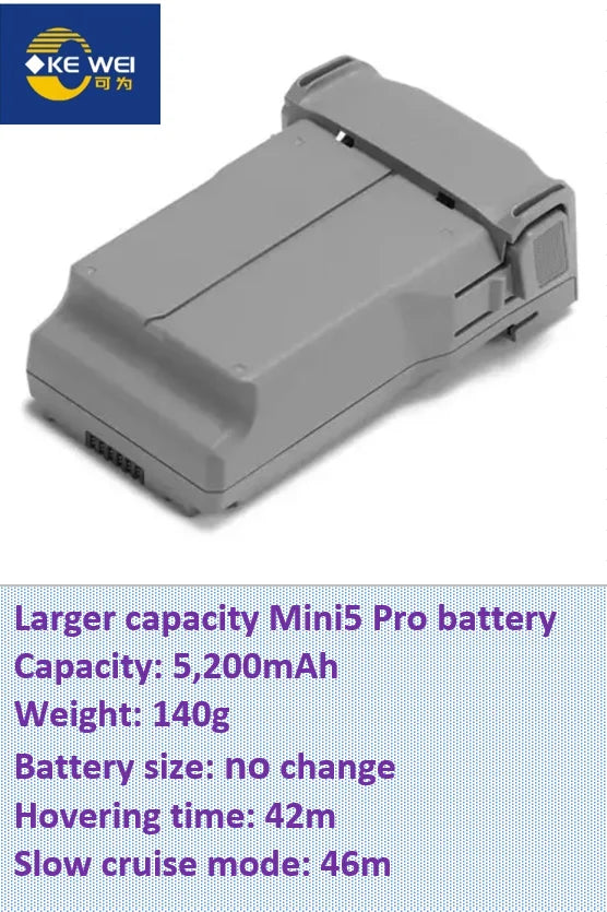 Large Capacity Refitting Battery 5200mAh ~ 8400mAh for DJI Mini3, Mini3 Pro & Mini4 Pro & Mini5 Pro Drone for Drone Fans