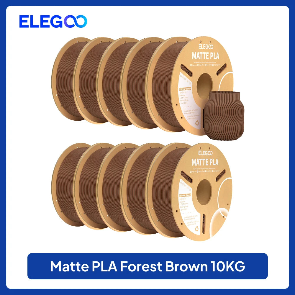 ELEGOO Multiple-Color Matte PLA Filament 1.75mm 2KG/4KG/5KG/10KG For EU US