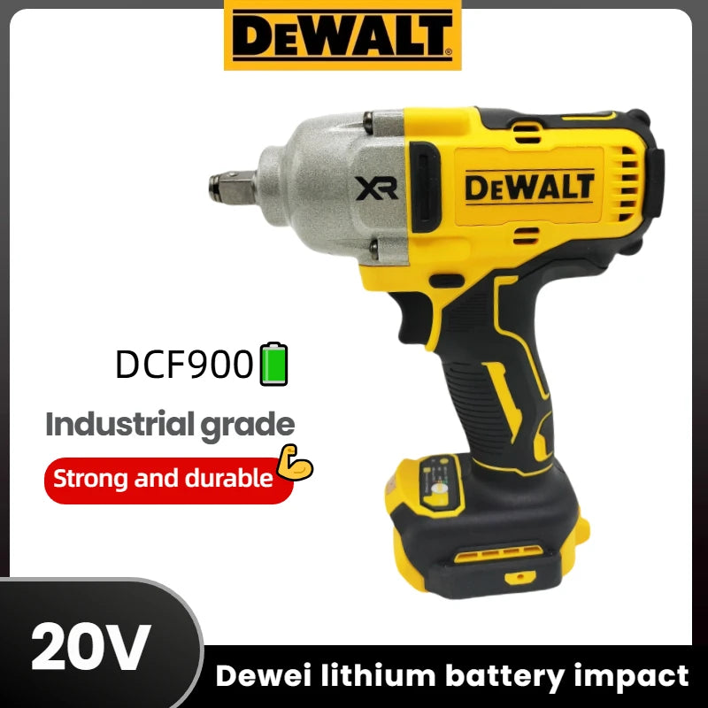 DEWALT DCF900 20V MAX XR Brushless 1/2" High Torque Impact Wrench, 1400 ft-lbs Breakaway Torque Tire Removal Gun (Bare Tool)