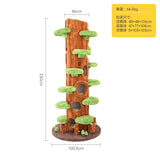 Luxury Modern Tall Large Cat Tree with Scratching Bed Hammock Removable Mats Heavy Duty Carton Packaging 90.55in Cat Furniture