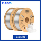 ELEGOO 1.75mm PLA+ Filament 2KG Set Plastic 3D PLA for Most FDM 3D Printers Dimensional Accuracy +/- 0.02mm 2pcs*1kg PLA+ Set