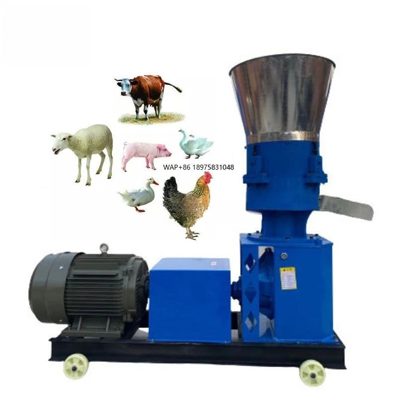 Livestock and Poultry Chicken Cattle Goat Animal Food Manufacturing Machine Farm Pelletizer Pellet Feed Pellet Processor