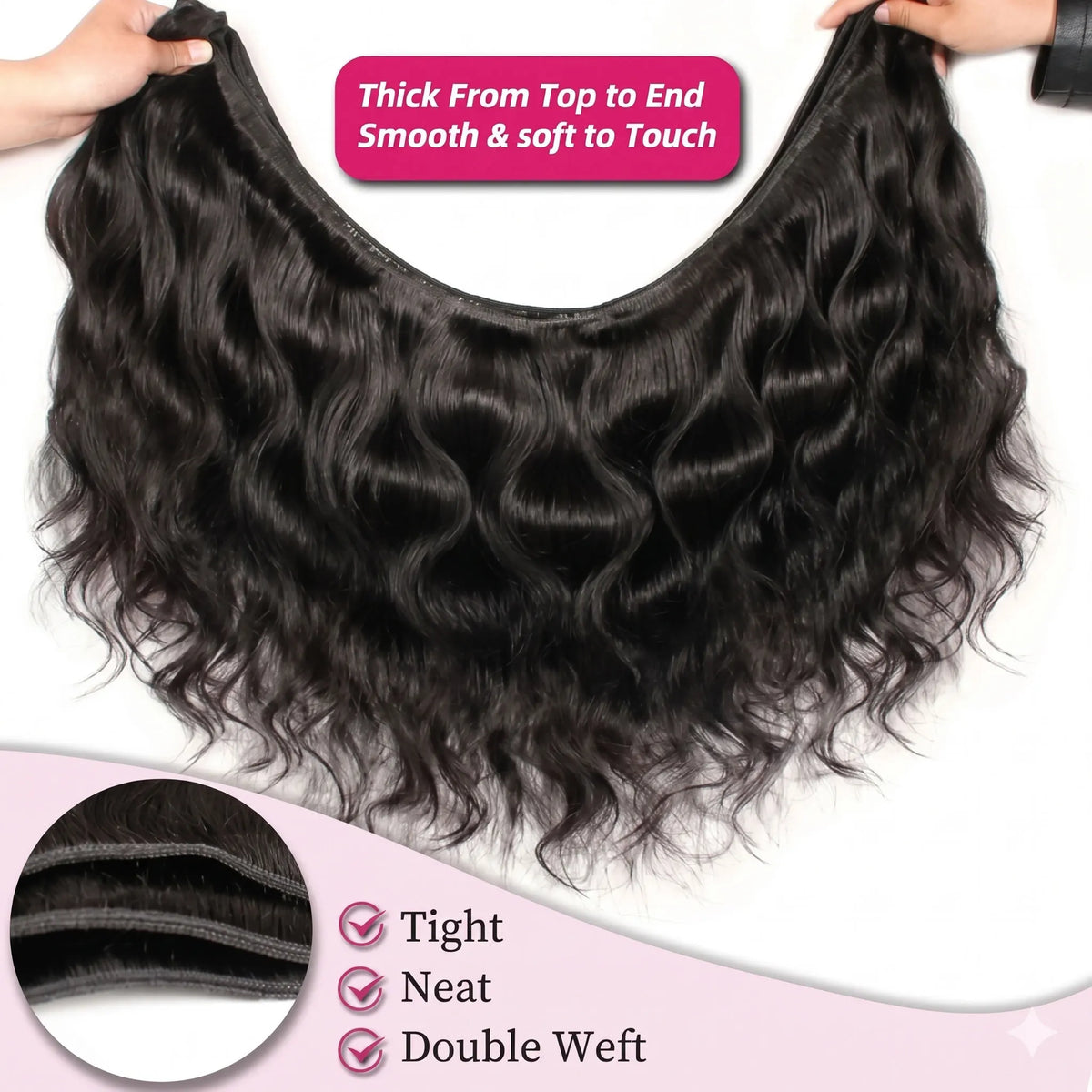 30 32 Inch 16A Body Wave Bundles 100% Human Hair Brazilian 2 3 4 Pcs Virgin Weave Raw Hair Double Weft Thick Human Hair Bundles Extensions For Women