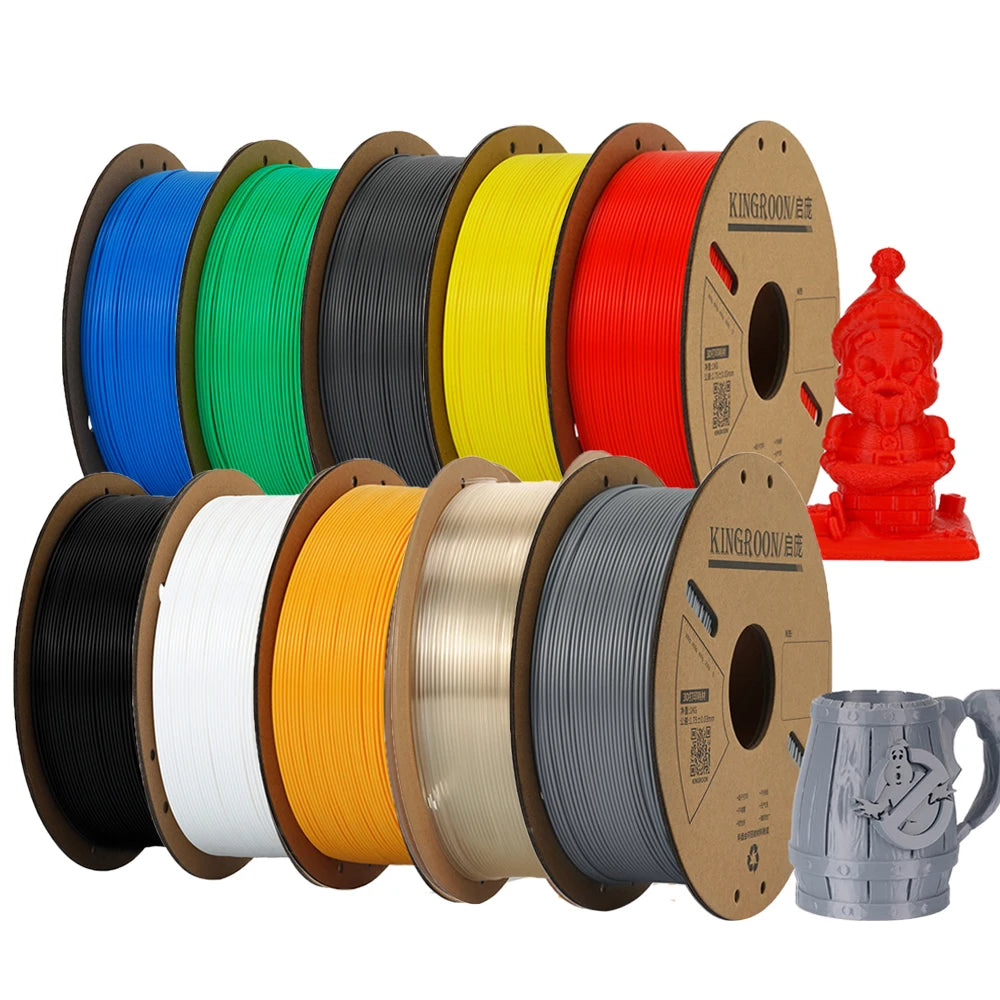 KEEPANG PLA Filament 1.75mm 3D Printer Filament 5/10Rolls 3D Printing Plastic Material 100% No Bubble for FDM 3D Printer MIX