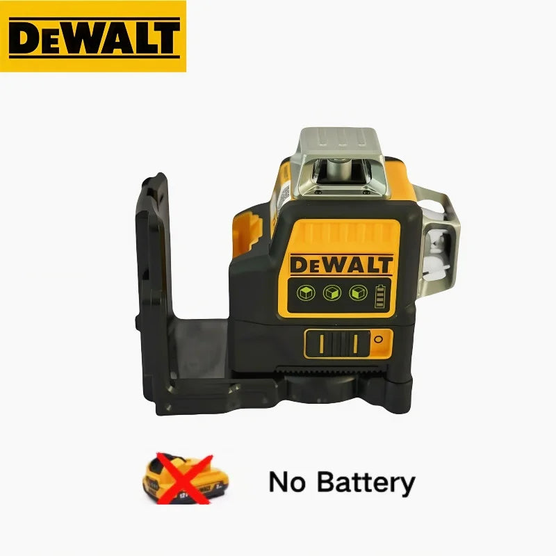 DEWALT 089 12-Line 3-Side 360° Green Laser Level 12V for Outdoor Construction Strong Light Absorption Fixation